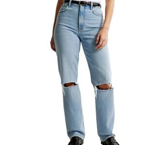 Abercrombie&Fitch Jeans Women's 14 Short Blue Curve Love 90s Straight High Rise